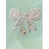 image:imageWomens Beaded Sequin Tops Bowknot Bow T Shirt Short Sleeve Crewneck Trendy Tee Top Y2k TopsMint Green