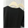 image:imageWomens Beaded Sequin Tops Bowknot Bow T Shirt Short Sleeve Crewneck Trendy Tee Top Y2k TopsSoft Black