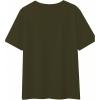 image:imageWomens Camo Letter Print T Shirts Crew Neck Short Sleeve Tee Tops Streetwear TopsOlive Green