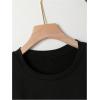 image:imageWomens Cherry Graphic Tees Top Crewneck Short Sleeve Baggy T ShirtBlack