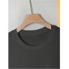 image:imageWomens Cherry Graphic Tees Top Crewneck Short Sleeve Baggy T ShirtDark Grey