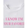 image:imageWomens Cropped Letter Graphic T Shirt Crewneck Short Sleeve Slogan Tee StreetwearSolid White