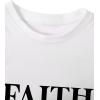 image:imageWomens Cropped Letter Graphic T Shirt Crewneck Short Sleeve Slogan Tee StreetwearWhite and Black