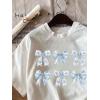 image:imageWomens Cute Bowknot Graphic Tees Crewneck Short Sleeve T Shirts Casual Summer TopsWhite