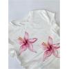 image:imageWomens Floral Graphic Tees Crew Neck Cap Sleeve T Shirts Side Ruched Cute TopsMulticolor