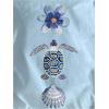 image:imageWomens Floral Graphic Tees Crew Neck Short Sleeve T Shirts Cute Summer TopsLight Blue