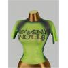 image:imageWomens Graphic Print Sheer Crop Tees Short Sleeve Crew Neck TShirts Going Out TopsLime Green
