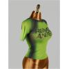 image:imageWomens Graphic Print Sheer Crop Tees Short Sleeve Crew Neck TShirts Going Out TopsLime Green