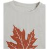 image:imageWomens Graphic T Shirts Short Sleeve Crewneck Maple Print Tee Tops Summer ClothesGrey