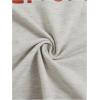 image:imageWomens Graphic T Shirts Short Sleeve Crewneck Maple Print Tee Tops Summer ClothesGrey