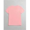 image:imageWomens Heart Patchwork Lemon Fruit Printed Summer T Shirt Short Sleeve Crewneck Graphic Tees TopsPink