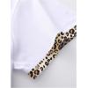 image:imageWomens Heart Patchwork Lemon Fruit Printed Summer T Shirt Short Sleeve Crewneck Graphic Tees TopsWhite Cheetah