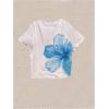 image:imageWomens Hibiscus Floral Graphic Tees Crew Neck Short Sleeve T Shirts Fitted Crop TopsMulticolor