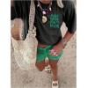 image:imageWomens Letter Graphic Tees Crew Neck Short Sleeve T Shirts Summer OutfitsGrey