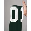 image:imageWomens Number Graphic Mesh Oversized Jersey Shirts Y2K Half Sleeve V Neck Athletic ShirtsMulticolor