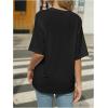 image:imageWomens Rhinestone Sequin Bowknot Graphic Tees Short Sleeve Crewneck Summer Tops Going Out T ShirtBlack Bow