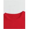 image:imageWomens Rhinestone Sequin Bowknot Graphic Tees Short Sleeve Crewneck Summer Tops Going Out T ShirtRed