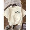 image:imageWomens Sea Otter Print Graphic Tees Cute Short Sleeve Crew Neck Casual Summer T ShirtsApricot