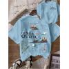 image:imageWomens Sea Otter Print Graphic Tees Cute Short Sleeve Crew Neck Casual Summer T ShirtsLight Blue