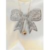 image:imageWomens Sequin Pearl Bow T Shirts Crop Tops Crew Neck Short Sleeve Tees Summer OutfitsWhite