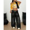 image:imageWomens Y2K Lace Mesh Jersey Shirts V Neck Short Sleeve Off The Shoulder Tops Crop Graphic TeesYellow