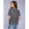 image:imageWomens Y2k Cheetah Print Top Leopard Print Tops Short Sleeve Loose Basic Animal Print Summer T ShirtMulticolor Leopard