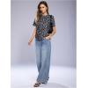 image:imageWomens Y2k Cheetah Print Top Leopard Print Tops Short Sleeve Loose Basic Animal Print Summer T ShirtMulticolor Leopard