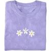 image:imageWomens Daisy Embroidered Tops Crewneck Short Sleeve T Shirts Cute Summer TopsViolet Purple