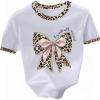 image:imageWomens Heart Patchwork Lemon Fruit Printed Summer T Shirt Short Sleeve Crewneck Graphic Tees TopsWhite Cheetah