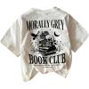 image:imageWomens Letter Graphic Tees Crew Neck Short Sleeve T Shirts Streetwear TopsWhite