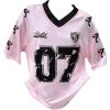 image:imageWomens Satin Jersey Shirts Bowknot Number Graphic Tees Short Sleeve V Neck Sports T Shirt StreetwearLight Pink