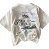 image:imageWomens Sea Otter Print Graphic Tees Cute Short Sleeve Crew Neck Casual Summer T ShirtsWhite