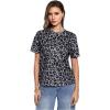 image:imageWomens Y2k Cheetah Print Top Leopard Print Tops Short Sleeve Loose Basic Animal Print Summer T ShirtMulticolor Leopard
