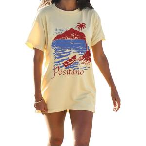 image:imageWomens Beaded Sequin Bowknot T Shirt Short Sleeve Crew Neck Embroidery Trendy Tee Y2k TopsYellow and Blue