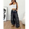 image:imageRoseSeek Womens Cheetah Print Camisole Tops Leopard Spaghetti Strap Slim Fit Summer Y2K Crop Tank TopWhite