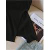 image:imageRoseSeek Womens Dressy One Shoulder Tops Slim Fit Peplum Tops with Slit Elegant Tank TopsBlack