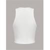 image:imageRoseSeek Womens Graphic Crop Tops Crewneck Slim Fit Sleeveless Tank Tops Summer Tops Cowgirl ShirtsWhite