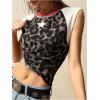 image:imageRoseSeek Womens Y2K Leopard Print Slimming Tank Tops Color Block Sleeveless Going Out Top Concert OutfitsMulticolor