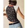 image:imageRoseSeek Womens Y2K Leopard Print Slimming Tank Tops Color Block Sleeveless Going Out Top Concert OutfitsMulticolor