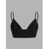 image:imageRoseSeek Womens 2 Pack Triangle Cup Bra Cropped Camisole Tops Spaghetti Strap Cami TopsMulticolor