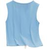 image:imageRoseSeek Womens 3D Floral Tank Top Crew Neck Tulip Applique Summer Casual Sleeveless Going Out TopsBlue