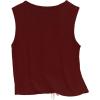 image:imageRoseSeek Womens 3D Floral Tank Top Crew Neck Tulip Applique Summer Casual Sleeveless Going Out TopsBurgundy