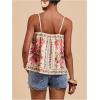 image:imageRoseSeek Womens Boho Floral Camisole Tops Graphic Spaghetti Strap Tank Top Beach Vacation ClothesMulticolor