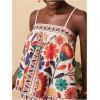 image:imageRoseSeek Womens Boho Floral Camisole Tops Graphic Spaghetti Strap Tank Top Beach Vacation ClothesMulticolor Print