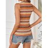image:imageRoseSeek Womens Boho Tank Tops 2024 Causal Summer Sleeveless Vest Tops Geo Print Crewneck ShirtsLight Orange