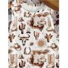 image:imageRoseSeek Womens Cow Print Tank Top Sleeveless Crewneck Fitted Crop Tops Summer Cowgirl VestGraphic White