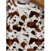 image:imageRoseSeek Womens Cow Print Tank Top Sleeveless Crewneck Fitted Crop Tops Summer Cowgirl VestMulticolor