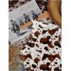 image:imageRoseSeek Womens Cow Print Tank Top Sleeveless Crewneck Fitted Crop Tops Summer Cowgirl VestMulticolor