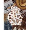 image:imageRoseSeek Womens Cow Print Tank Top Sleeveless Crewneck Fitted Crop Tops Summer Cowgirl VestPumpkin Multicolor