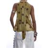 image:imageRoseSeek Womens Flowy Going Out Halter Tops Ruffle Mesh Tops Cut Out Sleeveless Tie Neck Tank Top Summer OutfitGreen